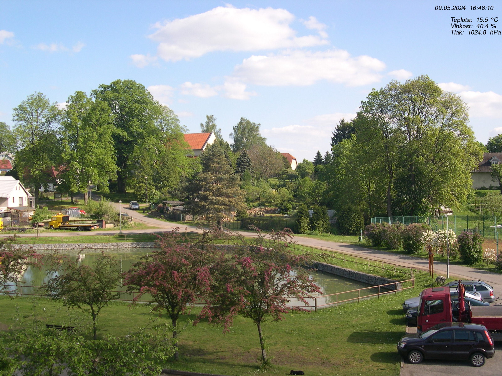Aktualní snímek stanice Střezimíř - náves
